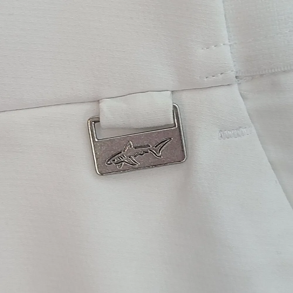 Greg Norman White Golf Skort Tennis Athletic Sz S UPF 30+ Stretch Pockets Preppy